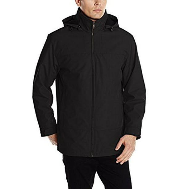 Weatherproof Vintage Mens Ultra-Tech Coat with Quilted Lining 